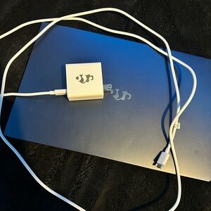 ASUS Gray Laptop with Power Adapter